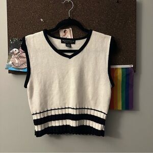Metropolitan Newyork 1000 cropped sweater vest